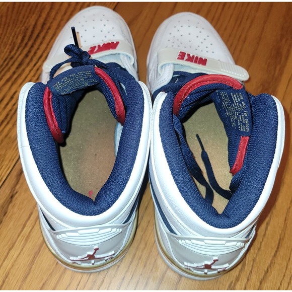 Jordan Legacy 312 Dream Team AV3922-101 White Navy Red Gold Sz 10.5 - Picture 12 of 13